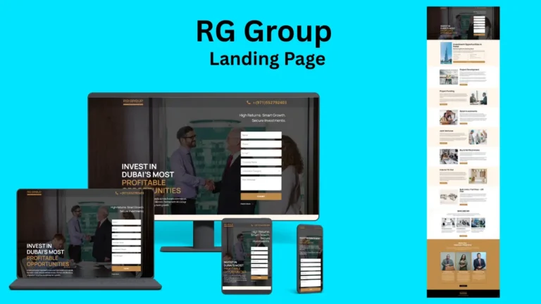 RG Group Landing Page
