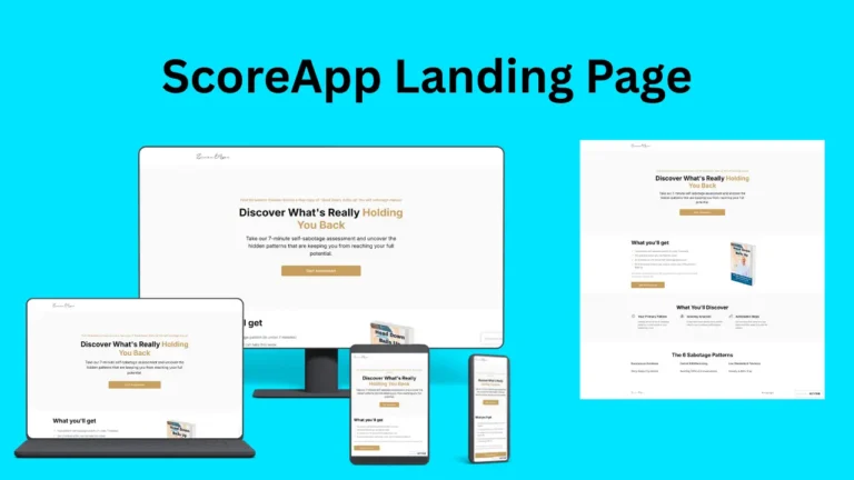ScoreApp Landing Page