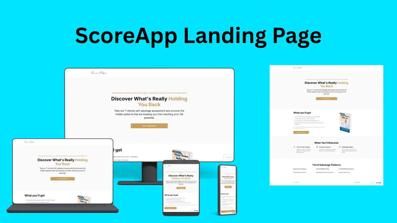 ScoreApp Landing Page